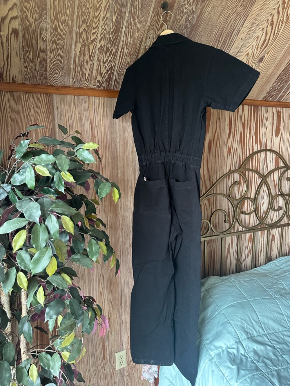 Big Bud Press Black Short-Sleeve Utility Jumpsuit - Picture 10 of 12